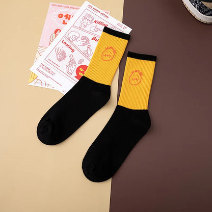 Cactus Jack White Crew Socks - Bandana Design Streetwear Cotton Blend | Men's EUR 36-43