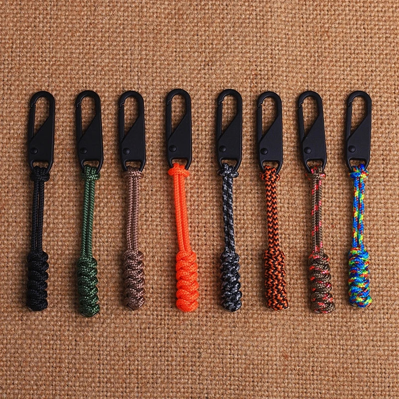 Handmade Snake Knot Paracord Zipper Pull  Durable Replacement & Bag Accessory