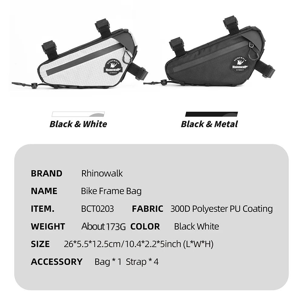 Water Resistant Bike Frame Bag