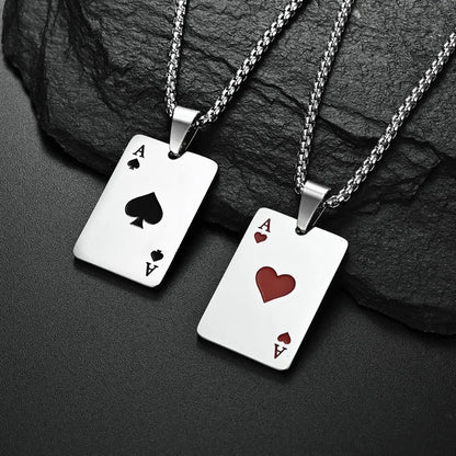 AceChain Lucky Ace Pendant Necklace for You