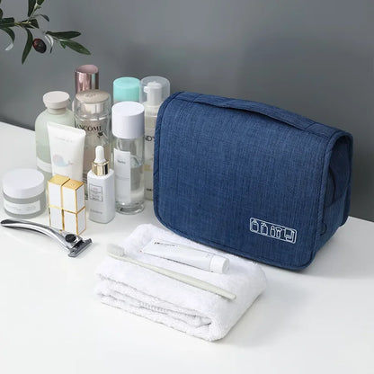 Waterproof Hanging Toiletry Bag - Oxford Fabric, 19x10x24cm, 3 Colors