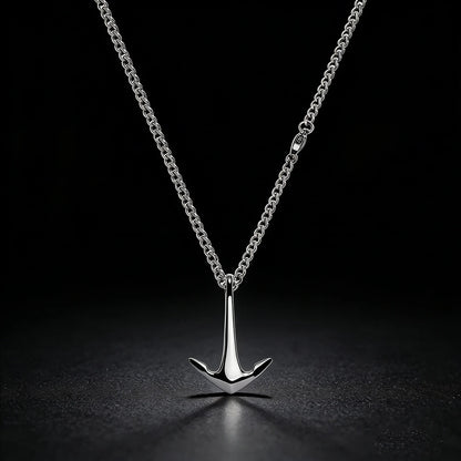 Collar con Colgante de Ancla - Acero Inoxidable, Oro y Plata, 3 Largos, Unisex