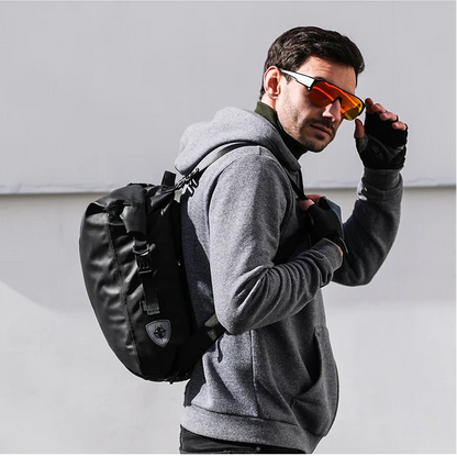 Waterproof Bike Pannier Bag 20L Rear Rack Travel & Shoulder Backpack