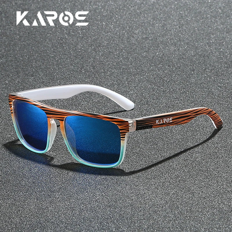 Gafas de sol deportivas polarizadas con estampado de camuflaje - UV400, lente TAC, 63 mm, 10 diseños