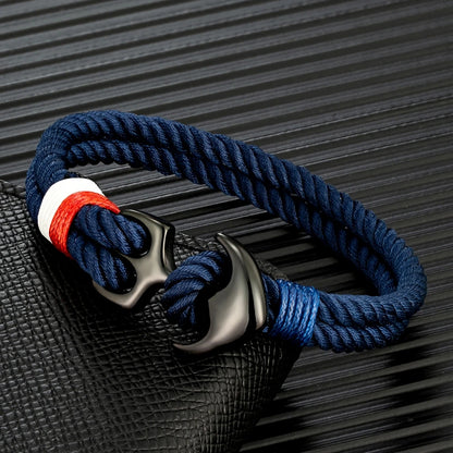Twin Strand Anchor Bracelet  Waterproof & Sporty
