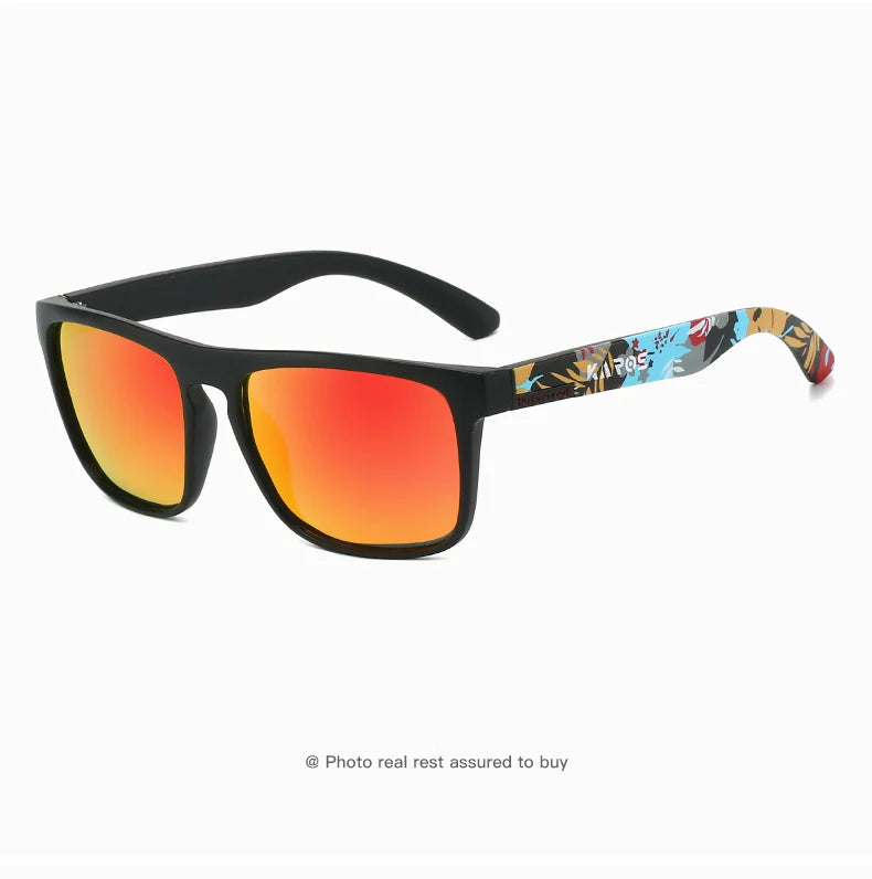 Wraparound Polarized Sport Sunglasses - UV400, TAC Lens, 63mm, Case Included, 10 Colors