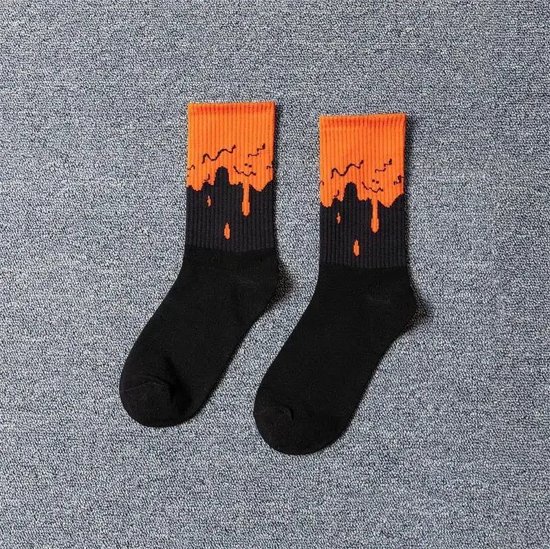 Ghost Face Letter Socks – Horror Icon Crew Socks for Fans
