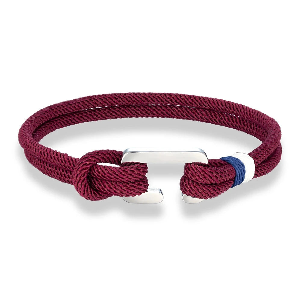 Boho Style Nylon Rope Bracelet Stainless Steel Mini Clasp deideas