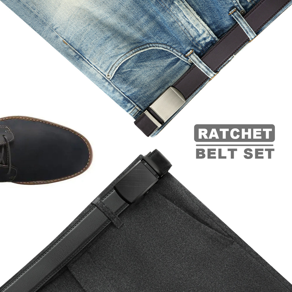 Leather Belt with Automatic Buckle - Elegance and Perfect Fit