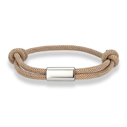 Pulsera de cuerda personalizada – Grabado de nombre personalizado | Náutica Boho Unisex