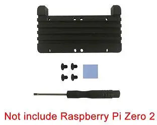 Raspberry Pi Zero 2 W PI0 2W Gabinete dissipador de calor de alumínio e ventiladores duplos