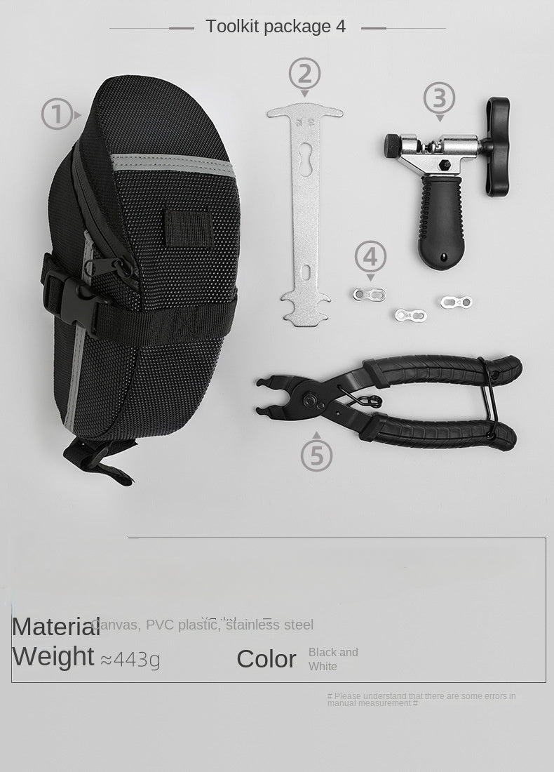 Bicycle Repair Tool Kit Pump Tire Patch Multifunctional Wrench