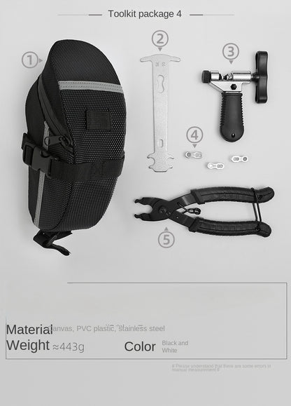 Bicycle Repair Tool Kit Pump Tire Patch Multifunctional Wrench