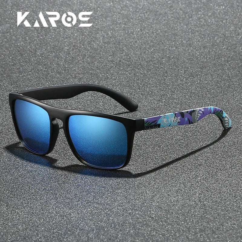 Gafas de sol deportivas polarizadas con estampado de camuflaje - UV400, lente TAC, 63 mm, 10 diseños