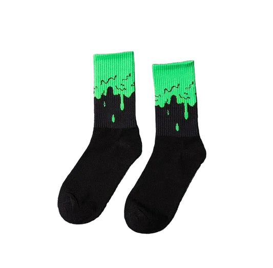 Ghost Face Letter Socks – Horror Icon Crew Socks for Fans