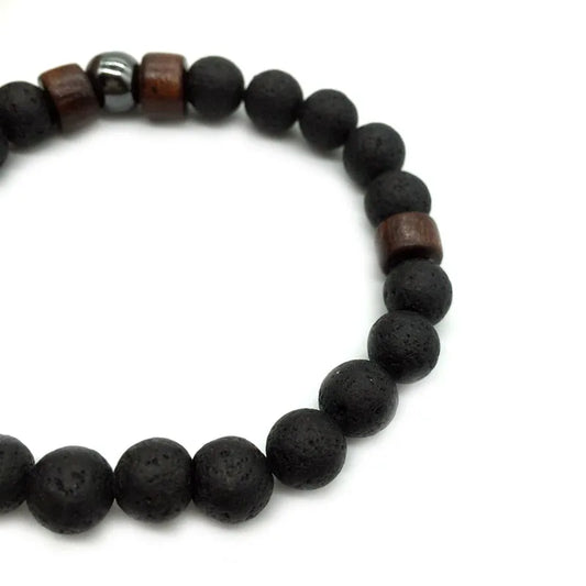 Zen Lava Bracelet  An accessory that combines the strength of volcanic rock with inner peace