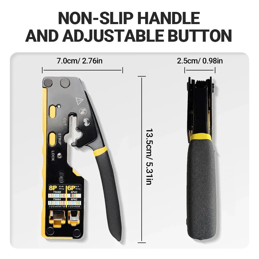 Crimping tool RJ45 network crimper - 3 in 1 modular cable