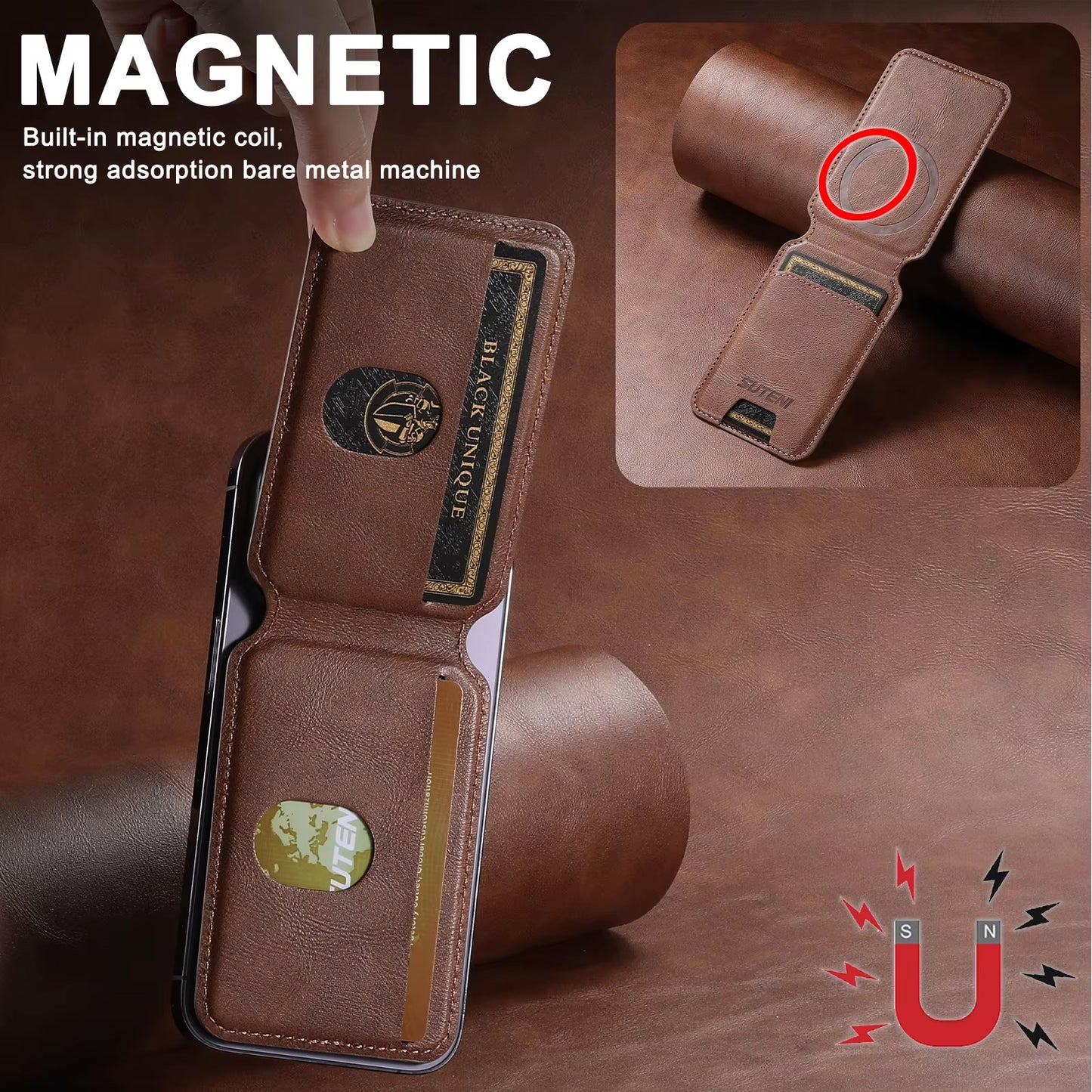 MagWallet Pro Magnetic Leather Wallet for iPhone 17 16 Pro Max, 15, 14, 13, 12 and 11