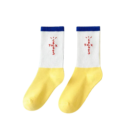 Bandana Graphic Crew Socks Cotton Blend, Unisex 36-43