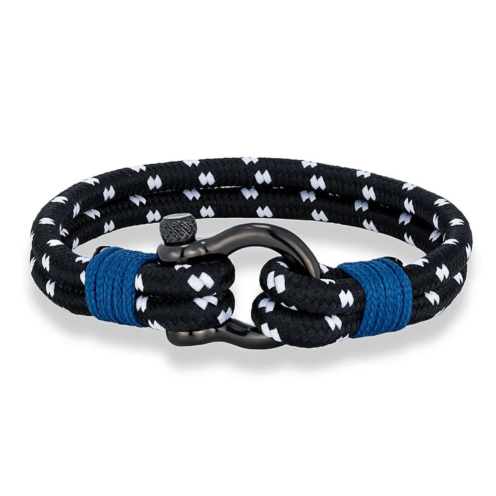 Classic Navy Rope Bracelet  Minimalist Unisex Jewelry Gift deideas