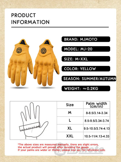 Yellow gloves with product information on a beige background