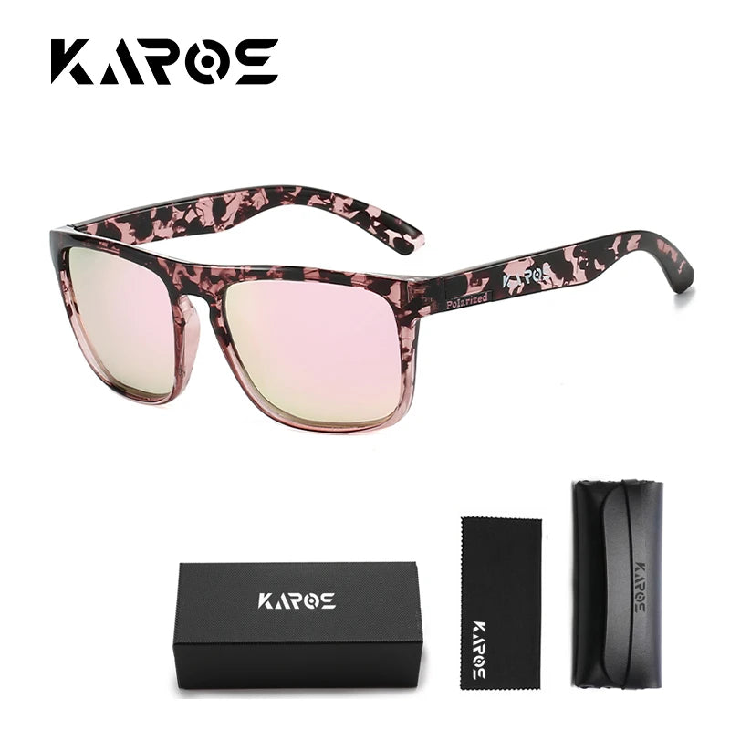 Wraparound Polarized Sport Sunglasses - UV400, TAC Lens, 63mm, Case Included, 10 Colors