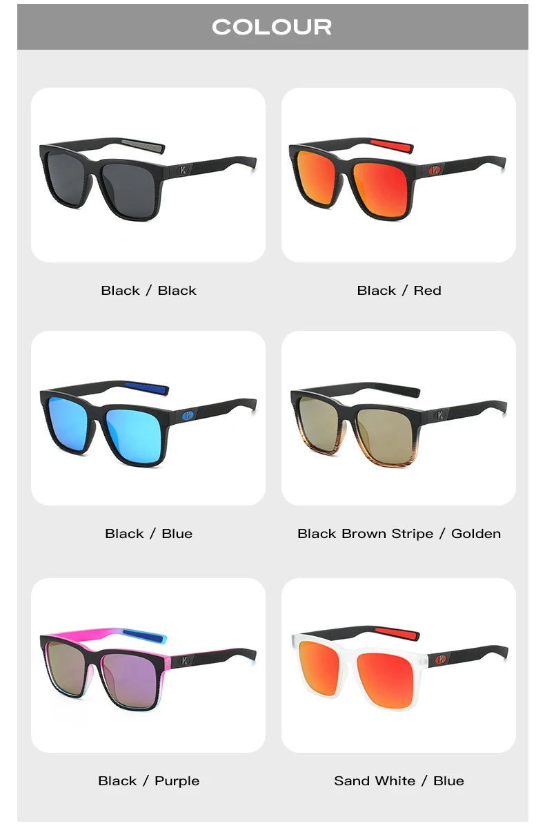 Polarized Fishing Sunglasses UV400, TR-90, Mirror TAC Lens, 64mm