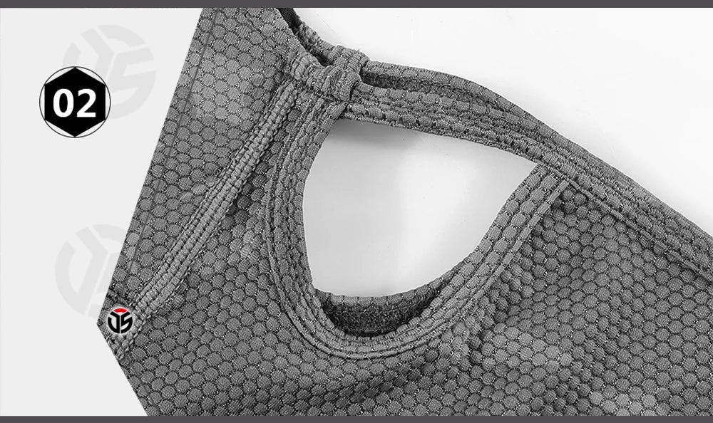 Gray mesh dog vest with a brand logo on a white background