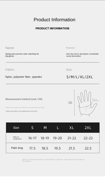 Unisex Touchscreen Full-Finger Cycling Gloves