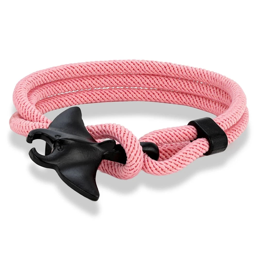 Manta Ray Rope Bracelet Ocean-Inspired Multilayer Design deideas