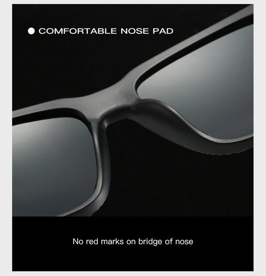 Polarized Fishing Sunglasses - UV400, TR-90, Mirror TAC Lens, 64mm, 6 Colors