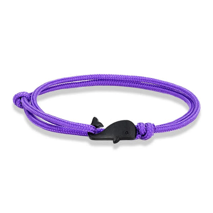 Ocean Whale Paracord Bracelet Waterproof Surfer Style for Men & Women