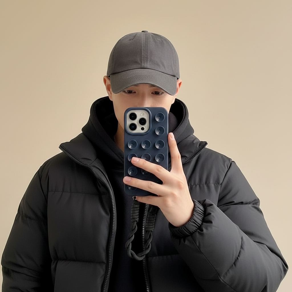 Funda de Silicona para iPhone con Cordón - Antigolpes, Antideslizante, 6 Colores, iPhone 11-17 Pro Max