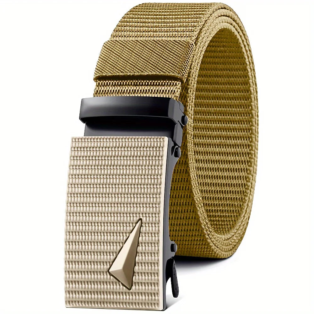 Cinturón táctico de nailon para hombre – Hebilla de liberación rápida automática, 120cm, 5 colores