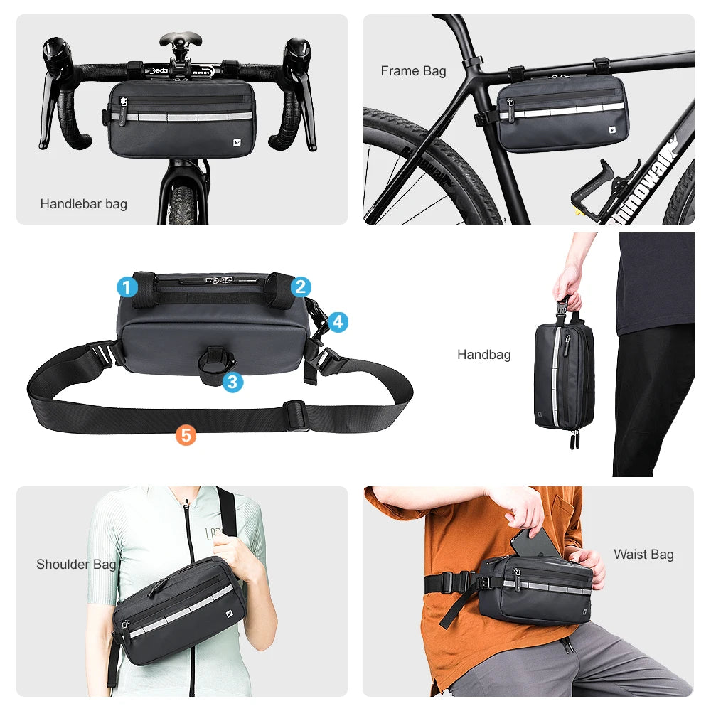 Portable Bike Handlebar Bag Multifunction Pannier