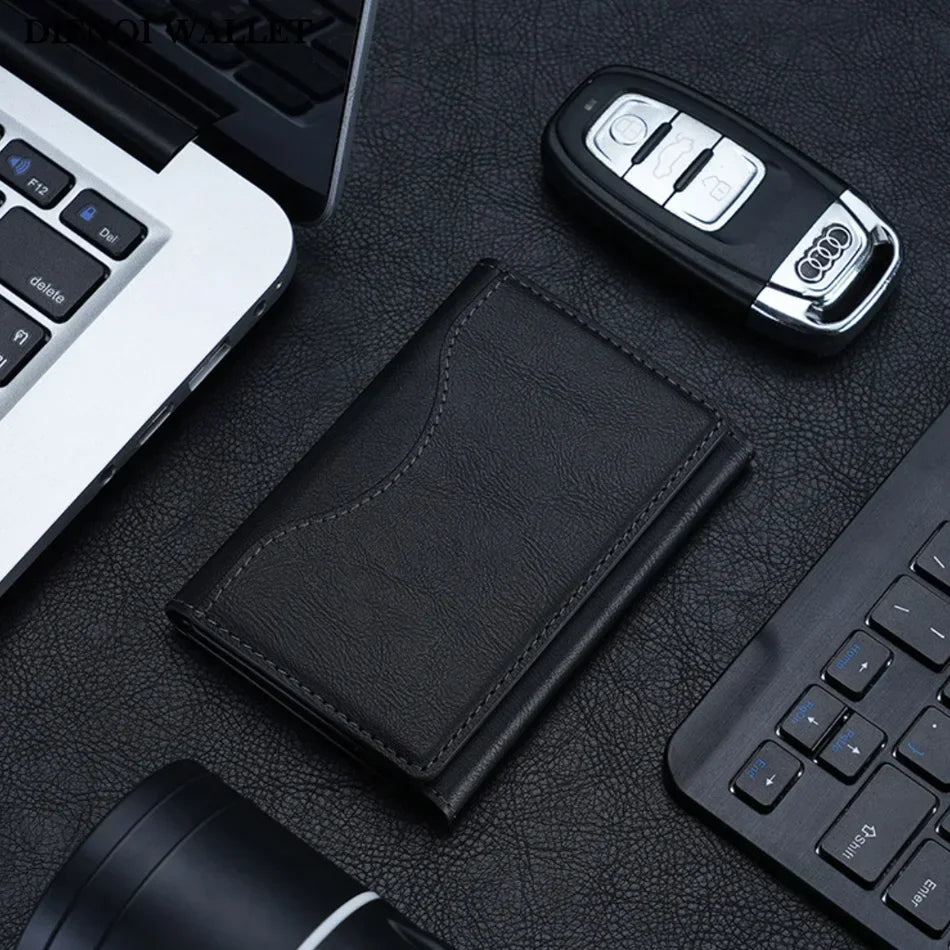 MagSafe PU Leather Card Holder – Magnetic Wallet for iPhone 12 to 17 Pro Max
