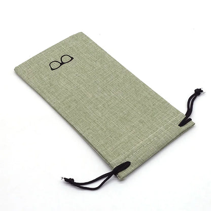 Bolsa de lino con cordón 18x9cm - Joyería y Embalaje de Regalo, 7 Colores