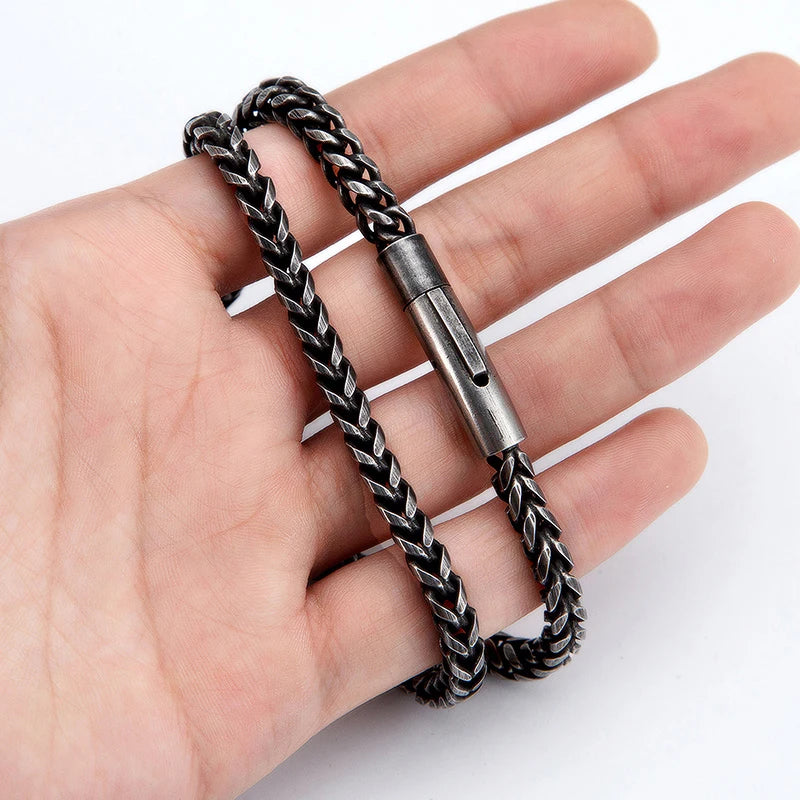 Cuban Link Chain Necklace - Stainless Steel, 6mm, 4 Lengths, Men