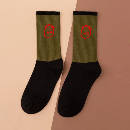 Cactus Jack White Crew Socks - Bandana Design Streetwear Cotton Blend | Men's EUR 36-43