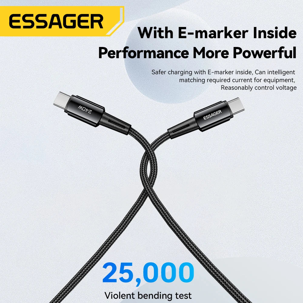 USB-C to USB-C Cable 240W - Ultra Fast Charging Cable 6A PD | Gaming Laptops & High-Power Devices