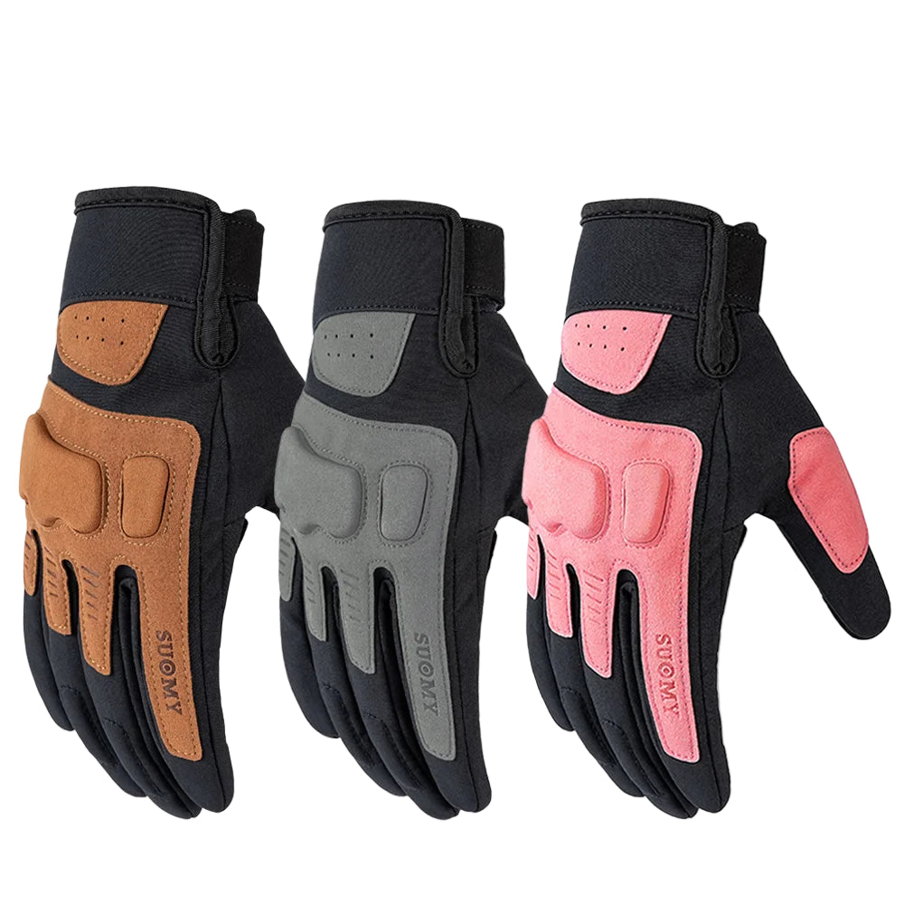 SUOMY Female Motorcycle Gloves Summer Breathable Non-slip Cycling Riding Glove Windproof Sensitive Touch Crashproof Lady Gloves deideas