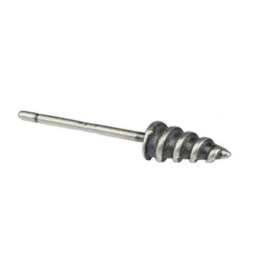 Gothic Screw Stud Earrings 925 Sterling Silver Retro Punk Jewelry, Perfect for You