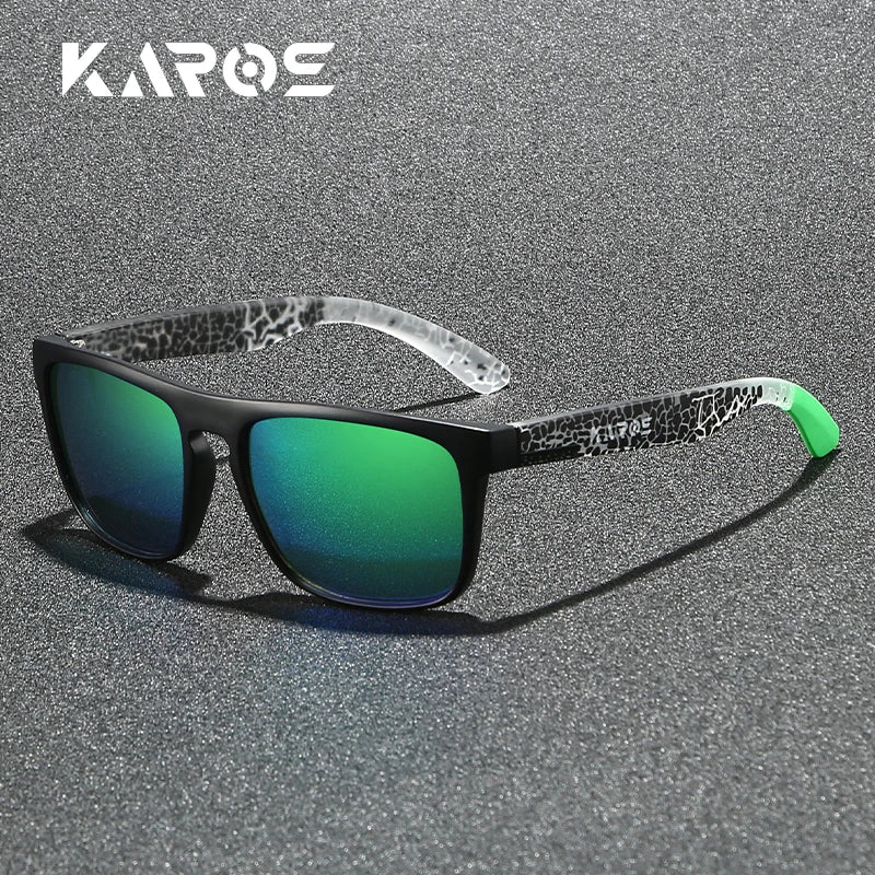 Gafas de sol deportivas polarizadas con estampado de camuflaje - UV400, lente TAC, 63 mm, 10 diseños