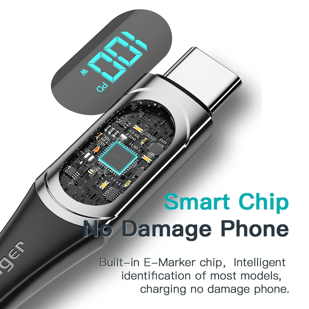 USB-C to USB-C Fast Charging Cable 100W/5A