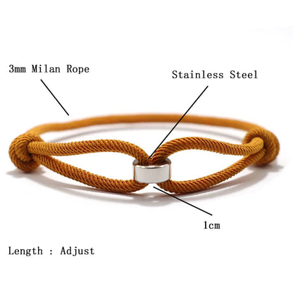 Pulsera de Cordón Trenzado – Estilo Minimalista Ajustable