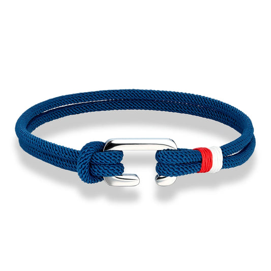 Boho Style Nylon Rope Bracelet Stainless Steel Mini Clasp