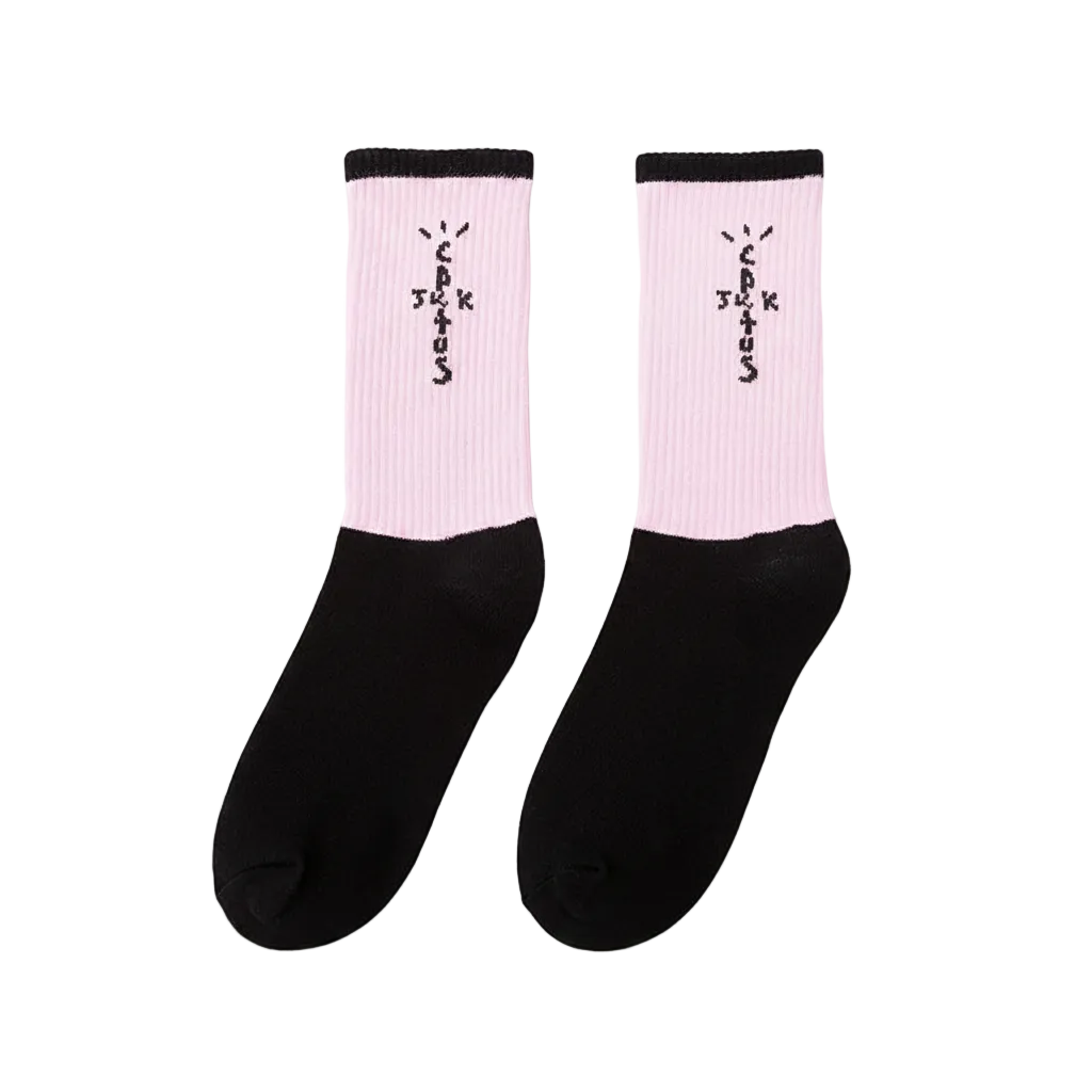 Bandana Graphic Crew Socks – Cotton Blend, Streetwear, Unisex 36-43