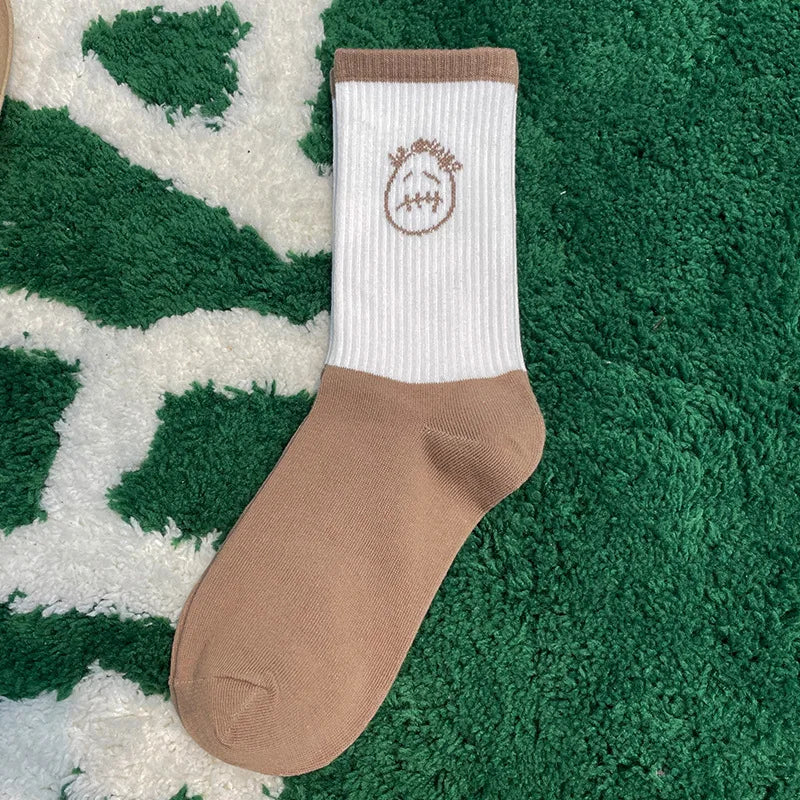 Cactus Jack White Crew Socks - Bandana Design Streetwear Cotton Blend | Men's EUR 36-43