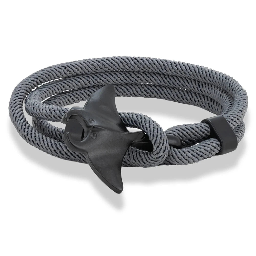 Manta Ray Rope Bracelet Ocean-Inspired Multilayer Design deideas