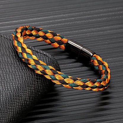 Captain’s Knot Bracelet  Navy Style Black Stainless Steel Handmade Accessory